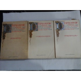 DANTE - DIVINA COMEDIE  - trad.de G. COSBUC - 3 volume - editie 1924-1932